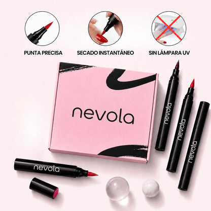 5 esmaltes en rotulador sin lámpara UV - Nevola Nails