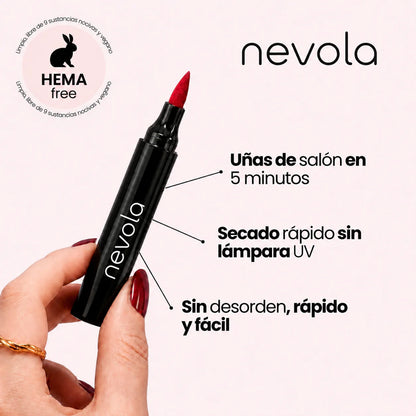 5 esmaltes en rotulador sin lámpara UV - Nevola Nails